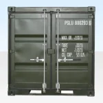 8ft One Trip Shipping Container Green (RAL 6007)