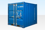 8ft Shipping Container (One Trip) Light Blue (RAL 5010)
