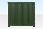 8ft Storage Container New Green (RAL 6007) - Image 2